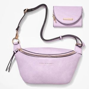 Poppy & Peonies Sidekick + Wallet in Violet
